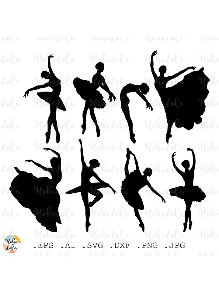 Ballet Dancer Svg, Ballet Dancer Silhouette, Ballet Dancer Cricut, Ballet Dancer Cutting Files Ballet Dancer Templates Dxf