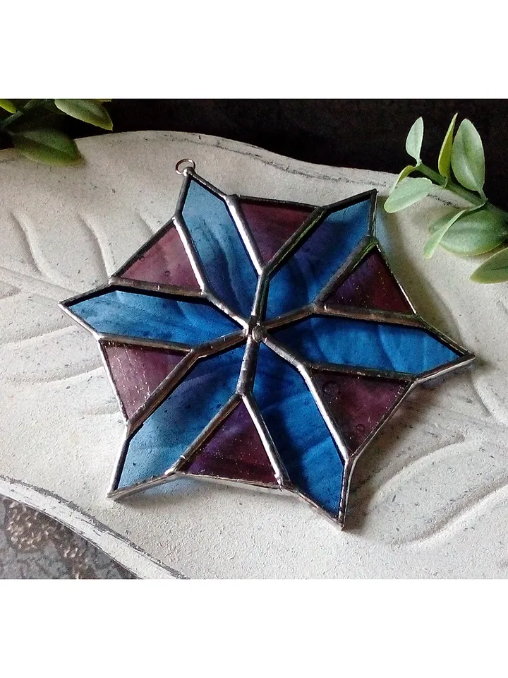 Christmas decorations, snowflake, christmas ornaments, christmas tree star, snowflake suncatcher, new year tree toy,