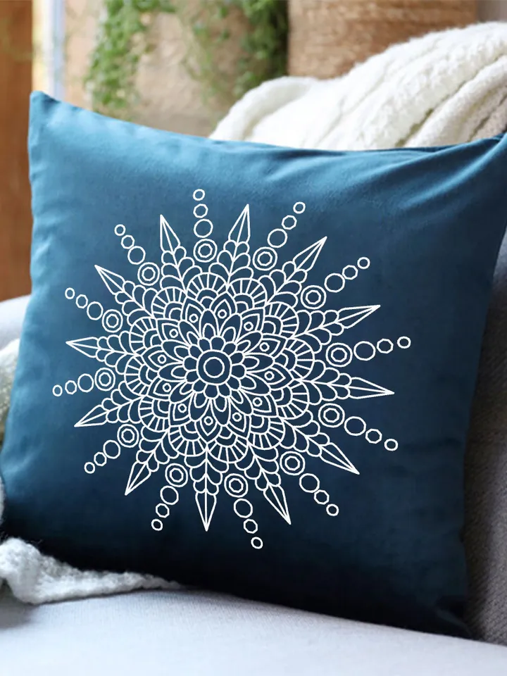 Blackwork mandala pattern PDF instant download Backstitch chart Mandala ornament for hand embroidery PDF, Mandala art, Snowflake #W41