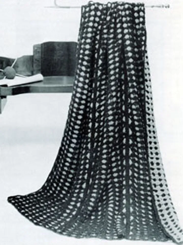Crochet Pattern Vintage Afghan Style Digital Download PDF