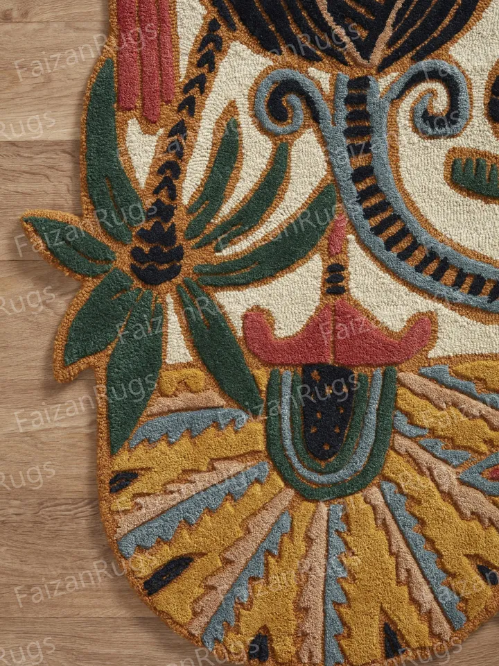 Buy 8x10 Aesthetic Hand Tufted Rug 100% Wool For Living Room, Bed Room, Kids Room In Any Size 10x14,9x12,8x10,6x9,5x8,3x5 Quick Up Guys!