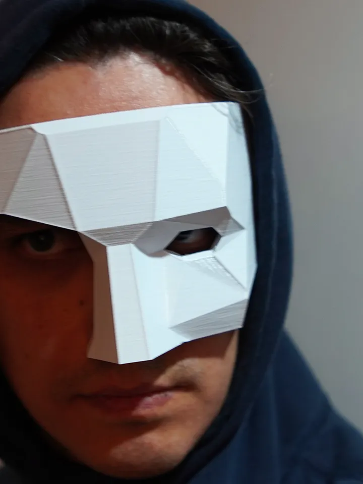 The Phantom of the Opera mask Polygonal The Phantom of the Opera mask