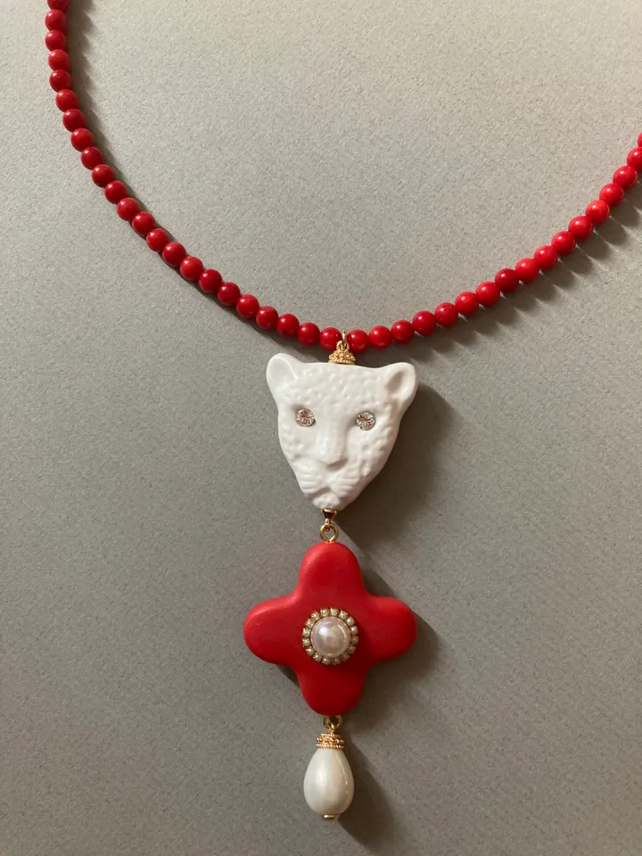 Necklace around the neck