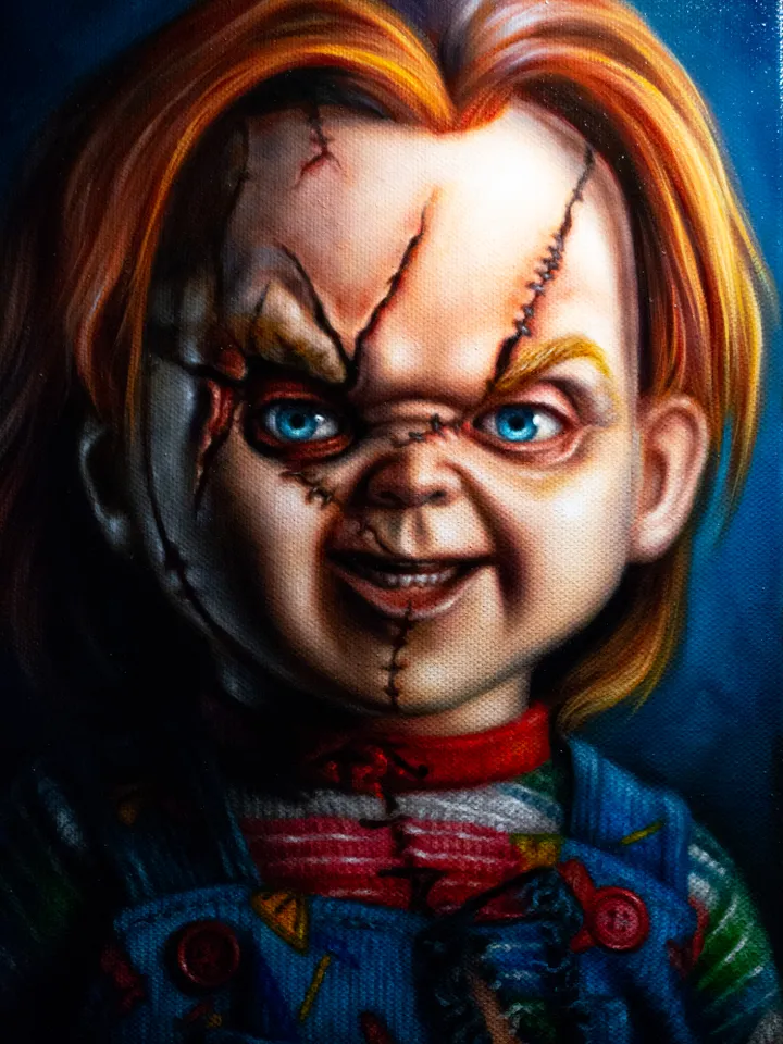 Original oil painting Chucky Child's Play