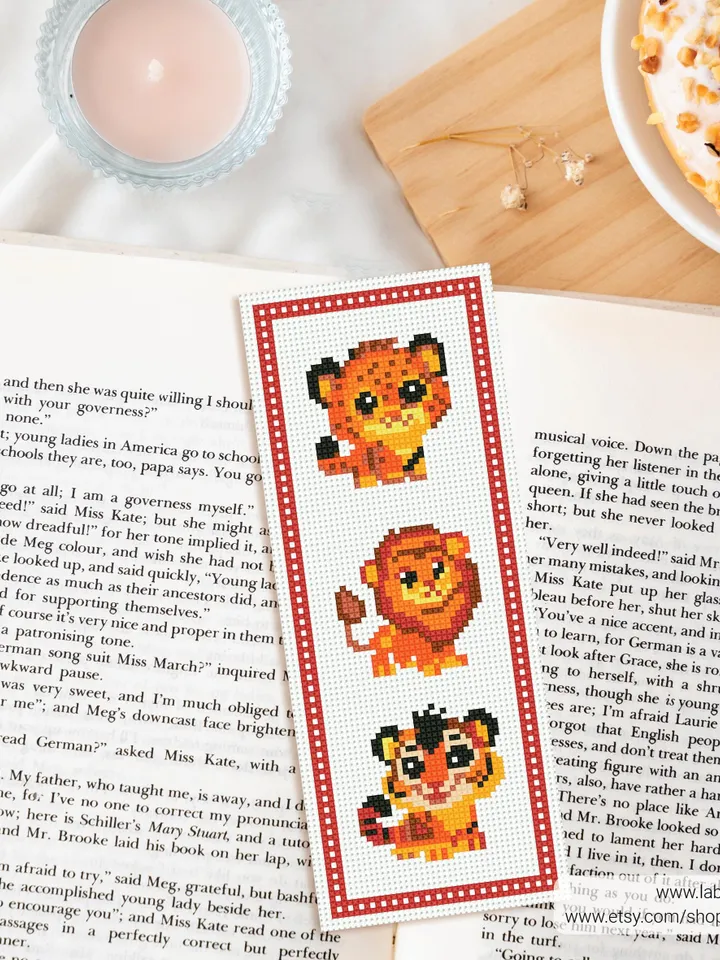 Bookmark Animals cross stitch pattern, bundle 3, home decor, counted, chart, gift DIY, embroidery, beginner, instant PDF, Digital