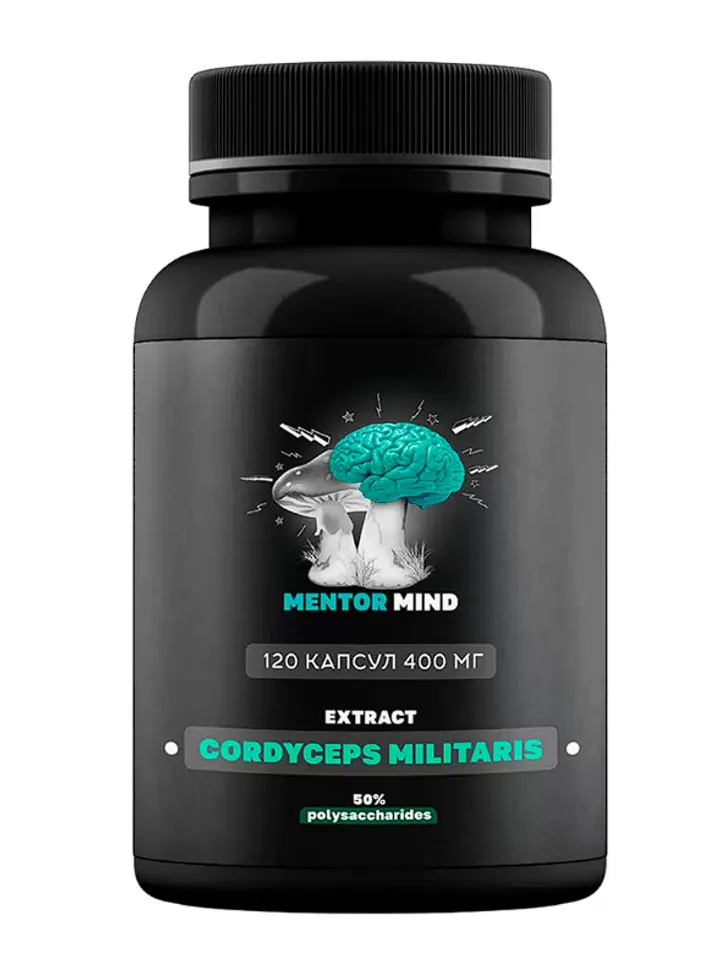 Cordyceps Militaris 400mg 120 capsules Mentor Mind