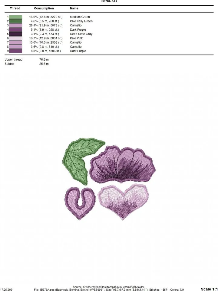 Sweet pea FSL machine embroidery designs Free standing lace embroidery pattern 3D flower embroidery motif Flower FSL embroidery Earrings FSL
