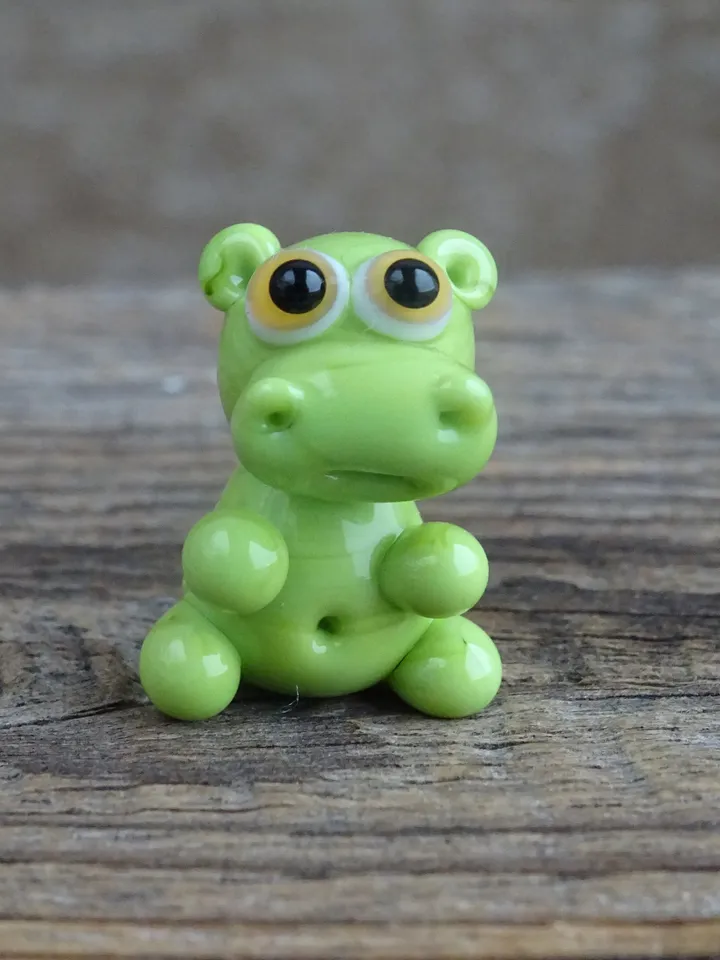 Hippo gifts Hippo ornament Hippo miniature Hippo figurine Hippo art Hippo Christmas Hippopotamus statues Begemoth figurine Glass hippo