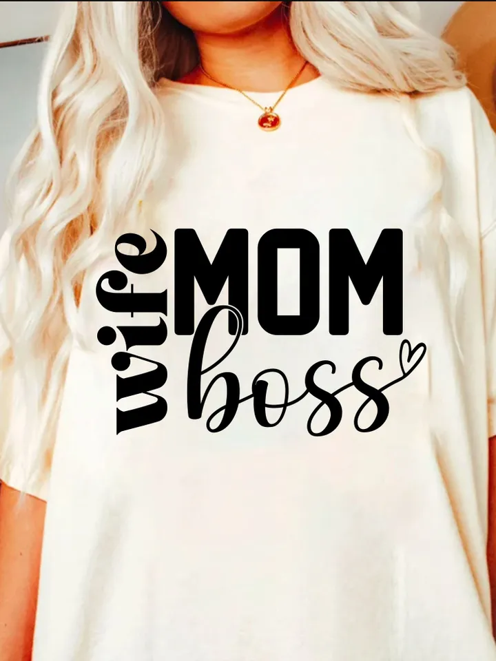 Mom Wife Boss SVG PNG, Mom Svg, Mom Vibes Svg, Mom life svg, Blessed Mama Svg, Mother's Day Svg, Mom Mode Svg, Mom Shirt Svg, Girl Mom Svg