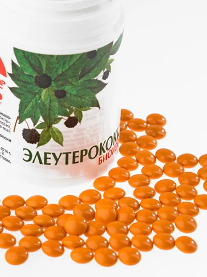 Eleutherococcus pills 0.18g 100 pcs, Vitamin C, Vitamin E