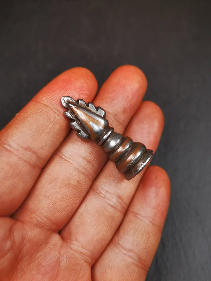 Gandhanra Antique Tibetan Buddhist Amulet Pendant,Mani Jewel/Wish-Fulfilling Cintamani Stupa,50 Years Old