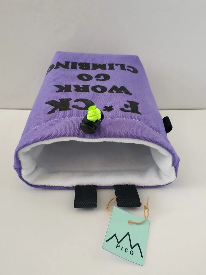 Funny rock climbing chalk bag