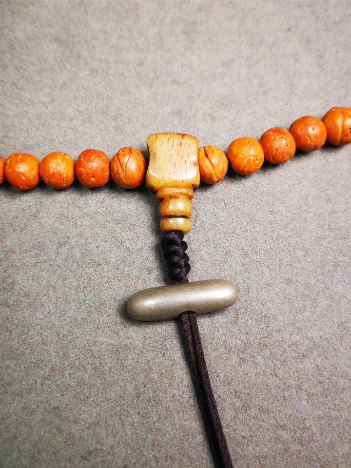 Gandhanra Handmade Tibetan Amulet,Original Vajra Pendant for Mala,Bag Hanging,Prayer Bead Accessories,0.9&quot; × 0.28&quot;