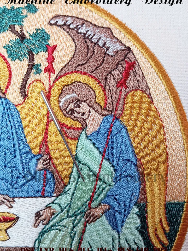 Holy Trinity embroidery design