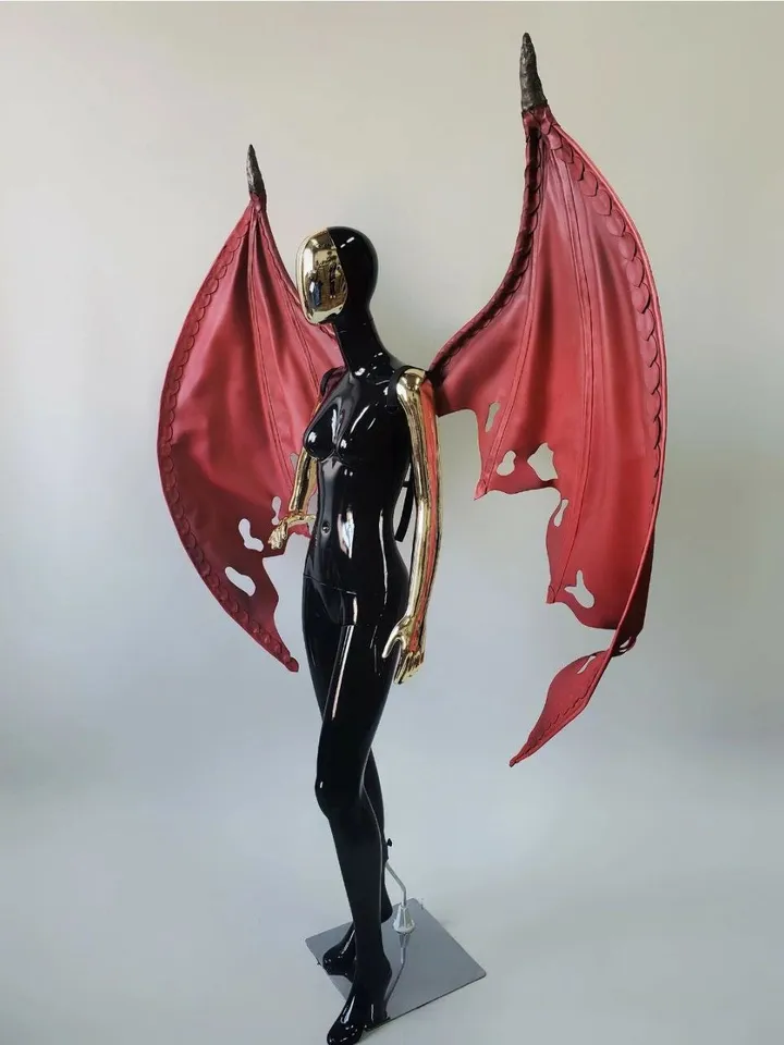 bat wings, demon wings, gargoyle wings, bat costume, dragon wings, red wings
