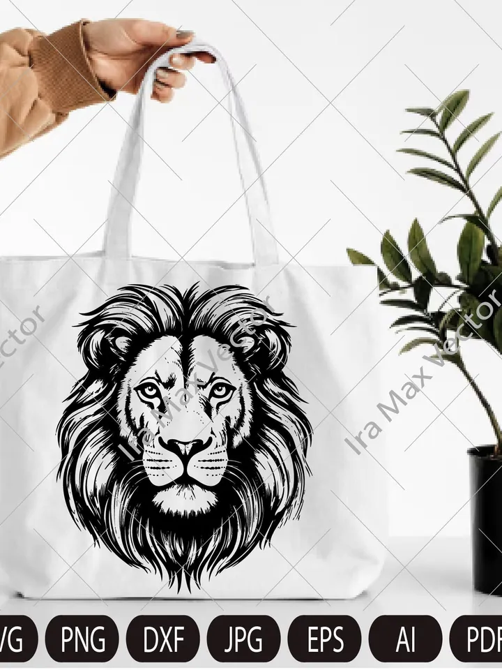 Lion Face svg, Lion Head svg , Lion svg , Lion King svg , Lions Mascot svg , Leo svg ,Lion Head ,Lion Printable, INSTANT DOWNLOAD