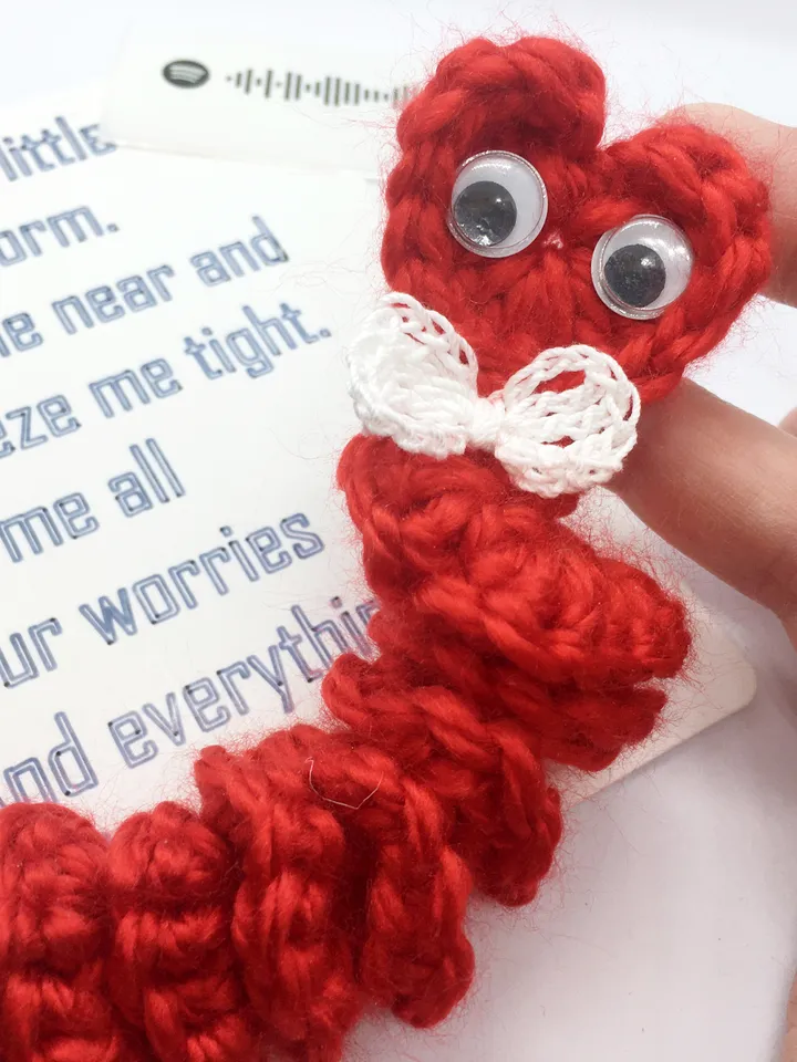 Pocket Worry Worm Crochet Pattern: DIY Stress Toy and Pocket Hug