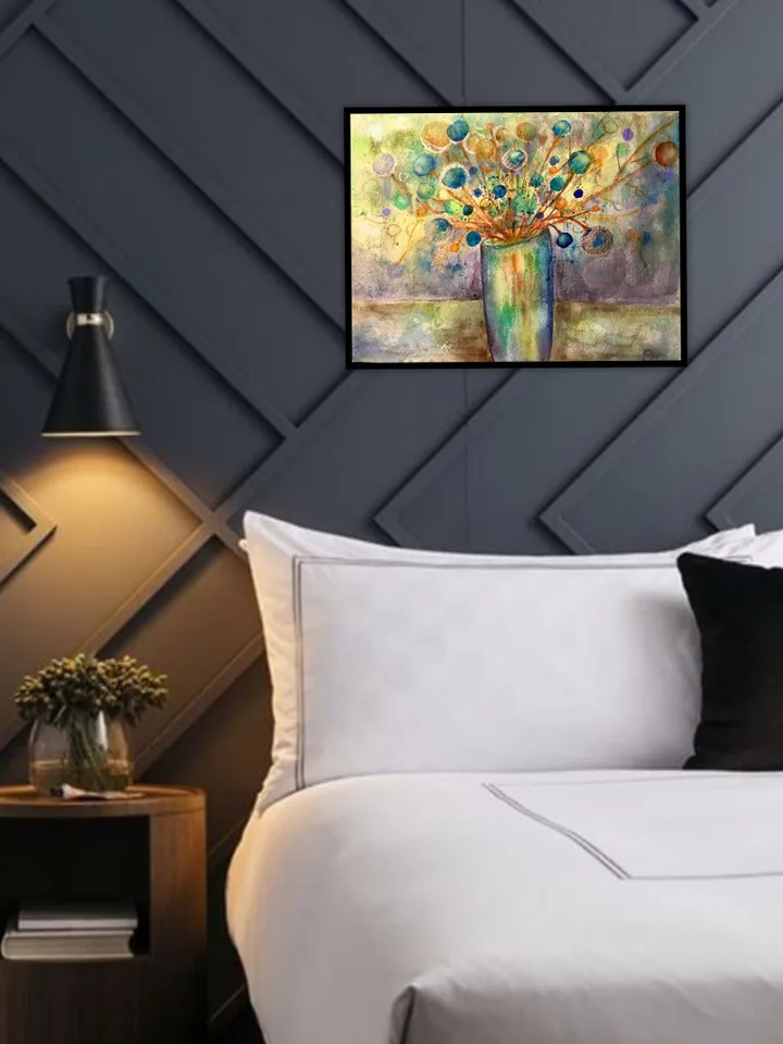 Abstract watercolour painting, original watercolour painting,home decoration.
