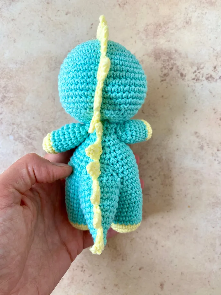 Crochet pattern Dunosaur in egg - Amigurumi hatching dino pattern - stuffed animal - Symbol 2024 dragon - English Pdf tutorial
