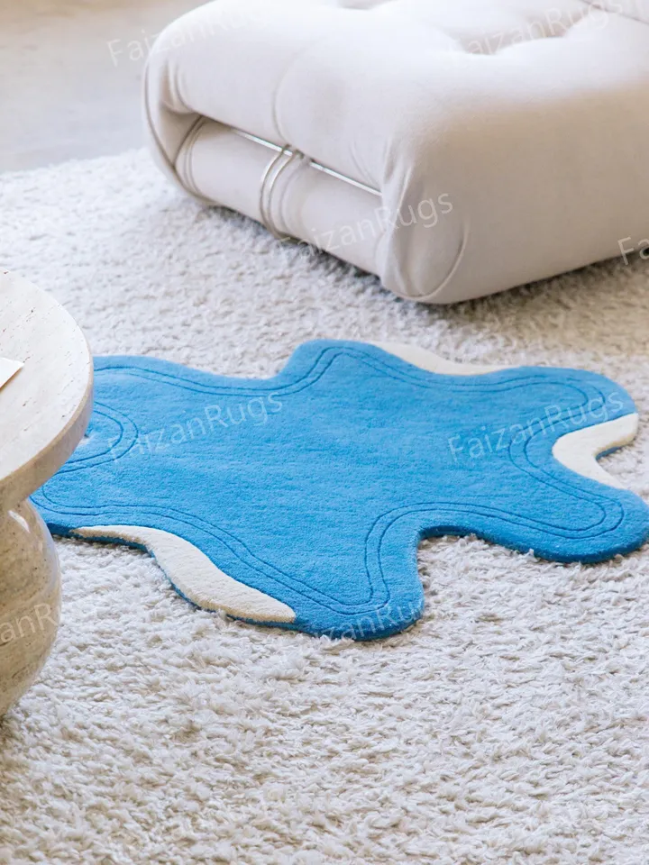 Buy Ocean Hand Tufted Rug 100% Wool For Living Room, Bed Room, Kids Room , drawing room, hall In Any Size 10x14,10x12,9x12,8x10,6x9,5x8,4x6