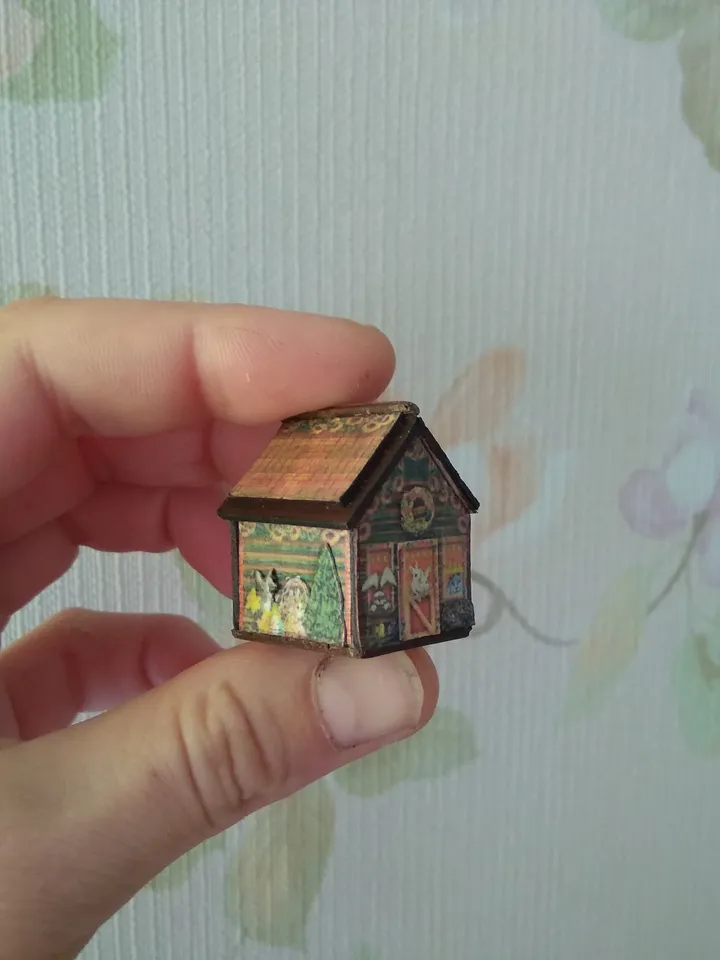 Doll lodge. A toy for a doll.1:12 scale.