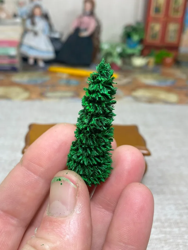 Tutorial. 7 ways to create trees for the Christmas holidays. Dollhouse miniature. Christmas.