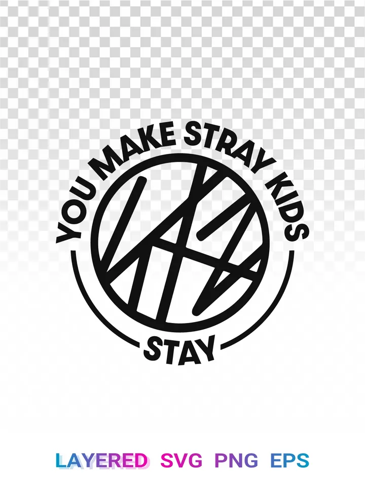 Stray Kids SKZ PNG, K-pop Logo SVG, STAY Fanbase Clipart