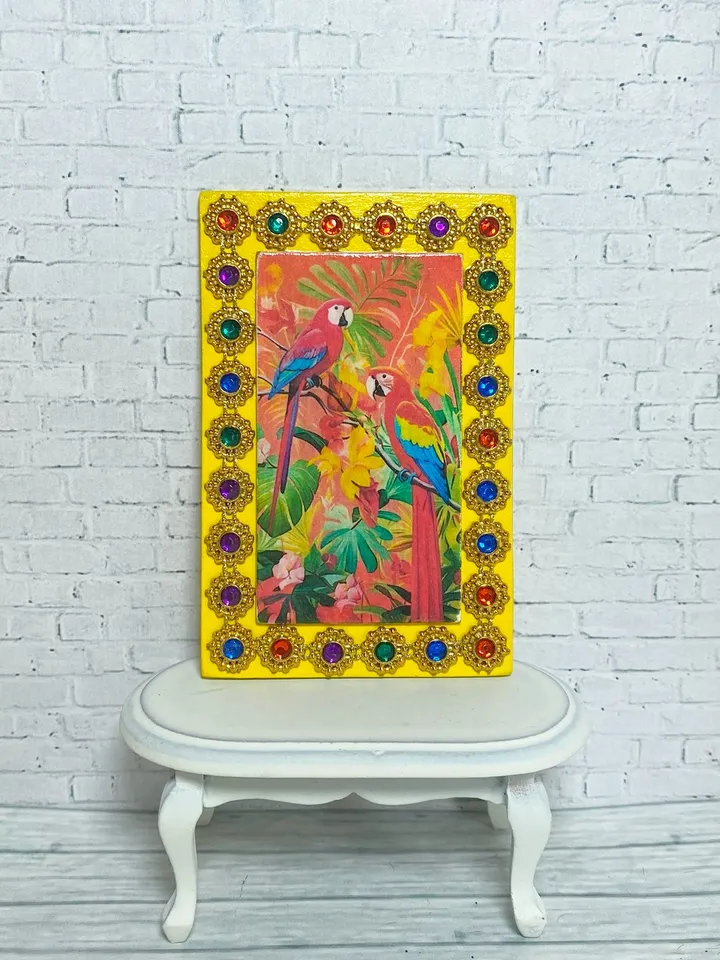 Bright Panel. Panel for a dollhouse. 1:12. Handmade.