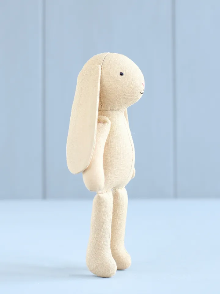 2 PDF Mini Bunny in Dress and Carrot Pouch Sewing Patterns