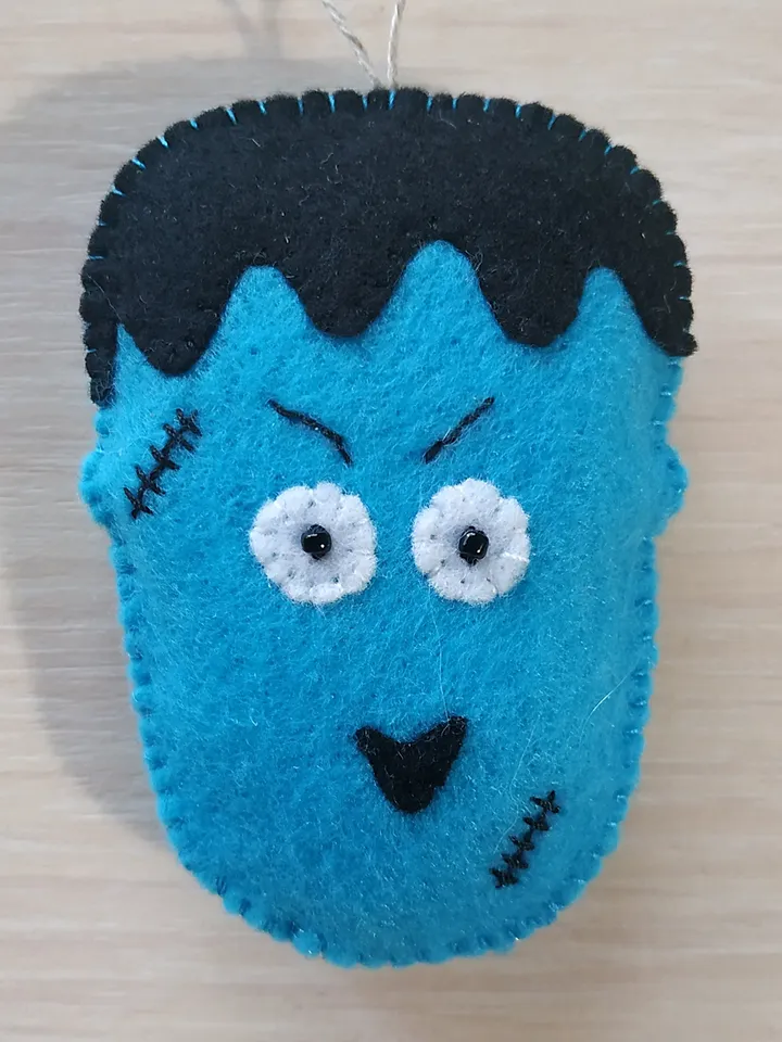 Halloween franky, franky ornament, monster, Halloween ornament, Halloween décor, plush franky toy, Halloween gift, felt franky toy, Halloween decoration, autumn thanksgiving, baby room décor, party favors