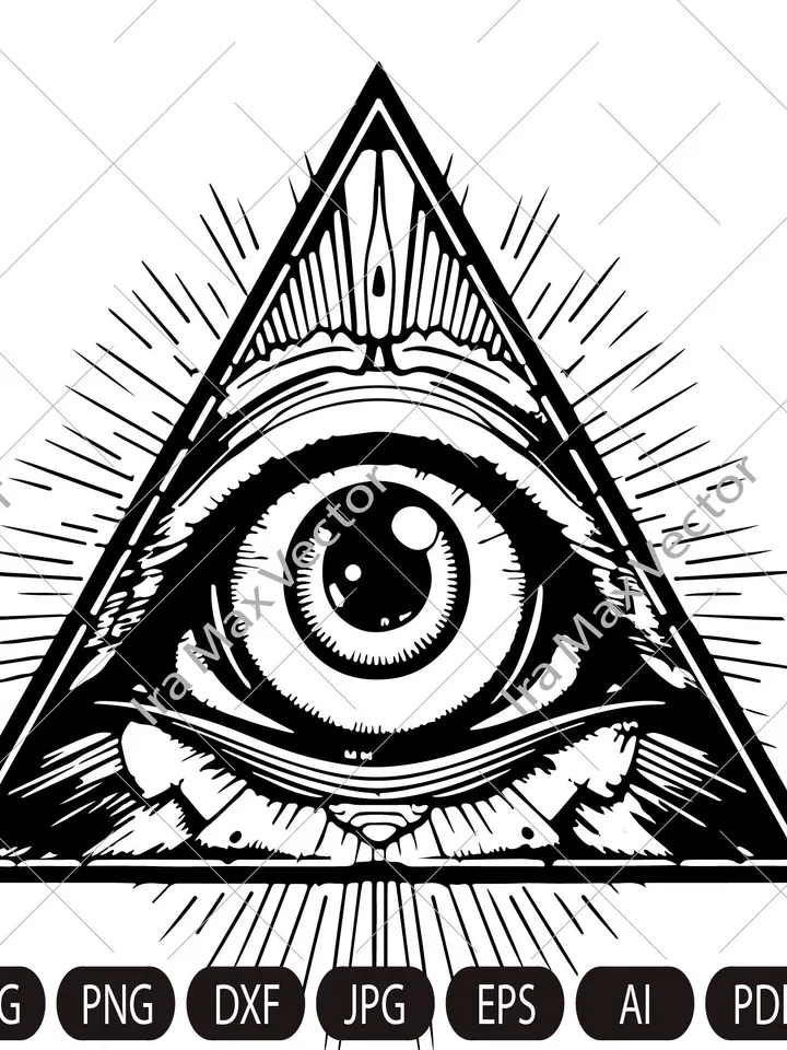 Illuminati SVG ,All Seeing Eye SVG, Masonic Svg,Freemasons, Freemasonry Svg  ,eye in pyramid, Clipart,eye PNG, eye Silhouette , eye Cut File