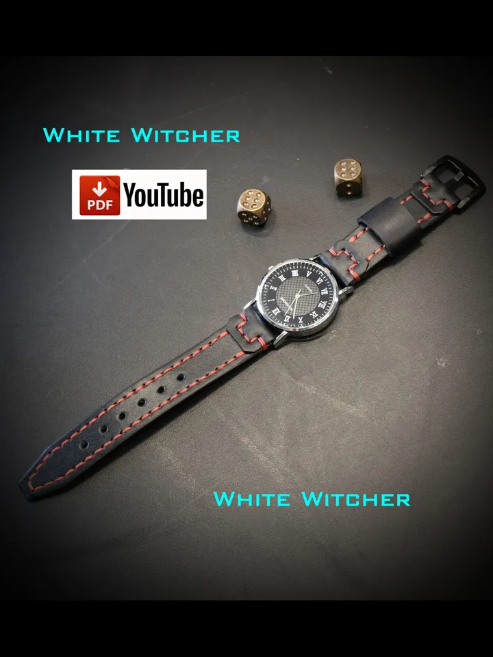 Watch strap - three sizes - pdf leather pattern.OTH27