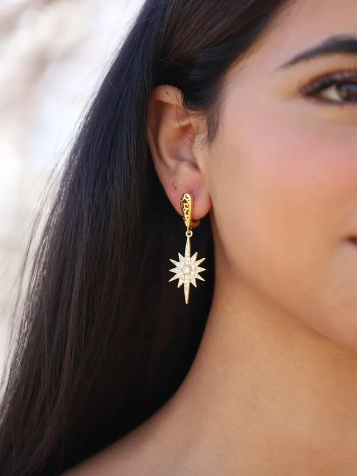 Boho Wedding Earrings, Celestial Wedding Earrings, Starburst Earrings, Gold Star Earrings, Sun earrings, Boho Statement Bridal Earrings,