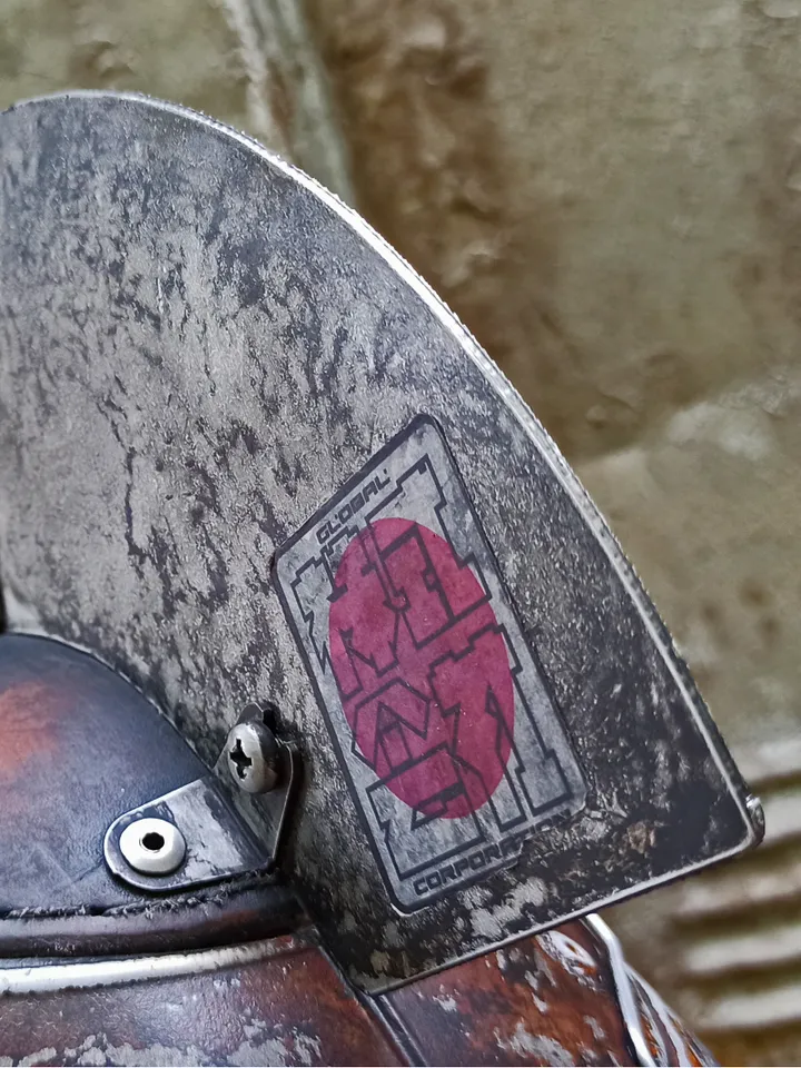 Japanese Samurai Horror Mask / Helmet in Post-Apocalyptic & Cyberpunk style