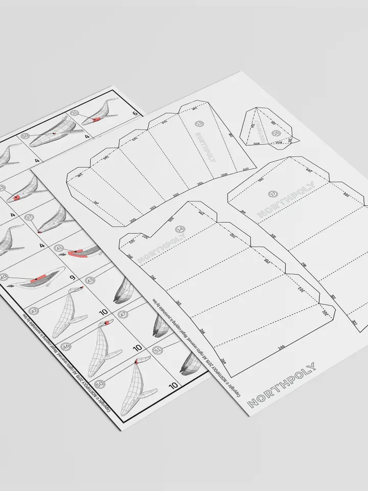 Papercraft Whales And Stars, Digital Template, PDF Download, Gurko, 3D Low Poly, Pepakura, DIY Origami Sculpture, Paper Decor, DIY Gift