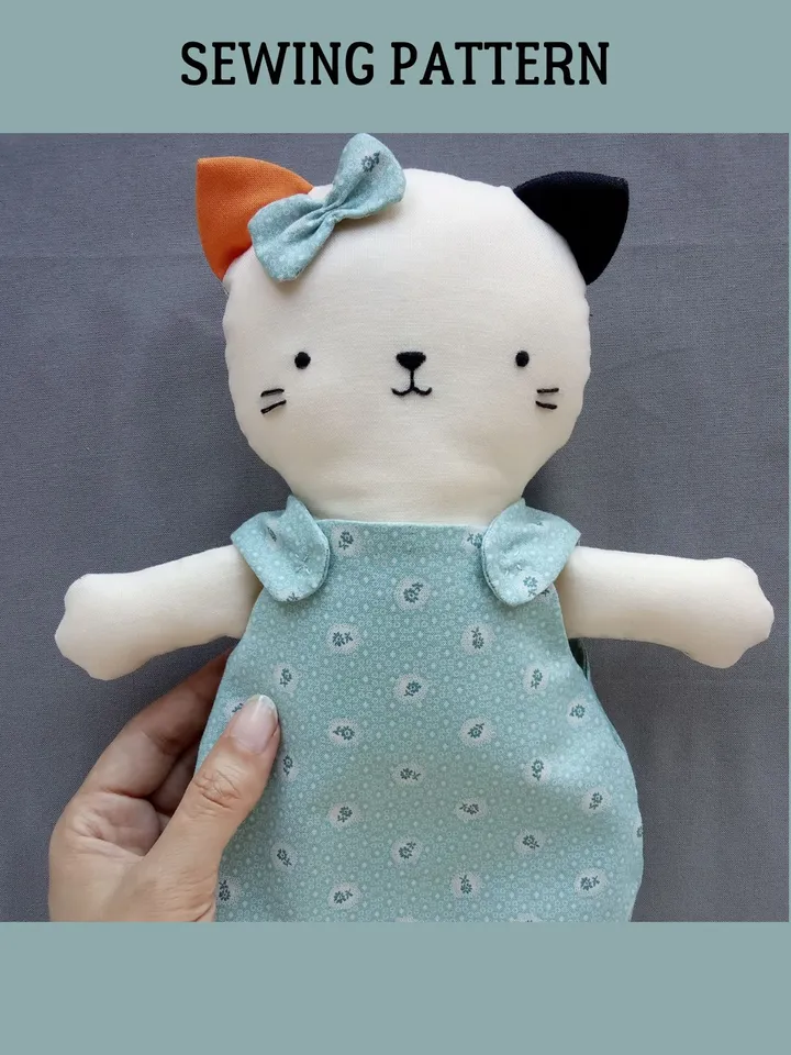 Cat Doll Sewing Pattern PDF