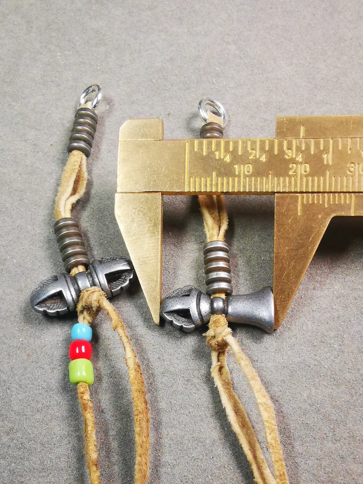 Gandhanra Handmade Tibetan Buddhist Mala Counters,Prayer Bead Counters,with Dorje and Vajra,Made of Cold Iron