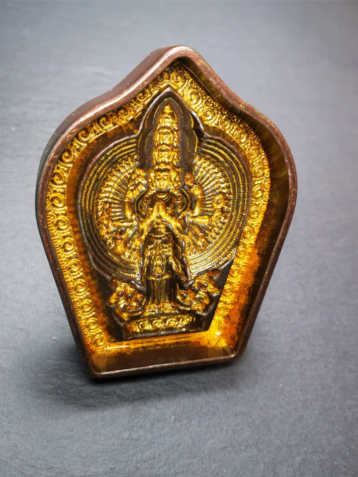 Gandhanra Tibetan Buddha Statue Mold,1000 Arms Avalokitesvara Tsa Tsa,Copper Mould For Making Clay Buddha Statue,Tsha Tsha