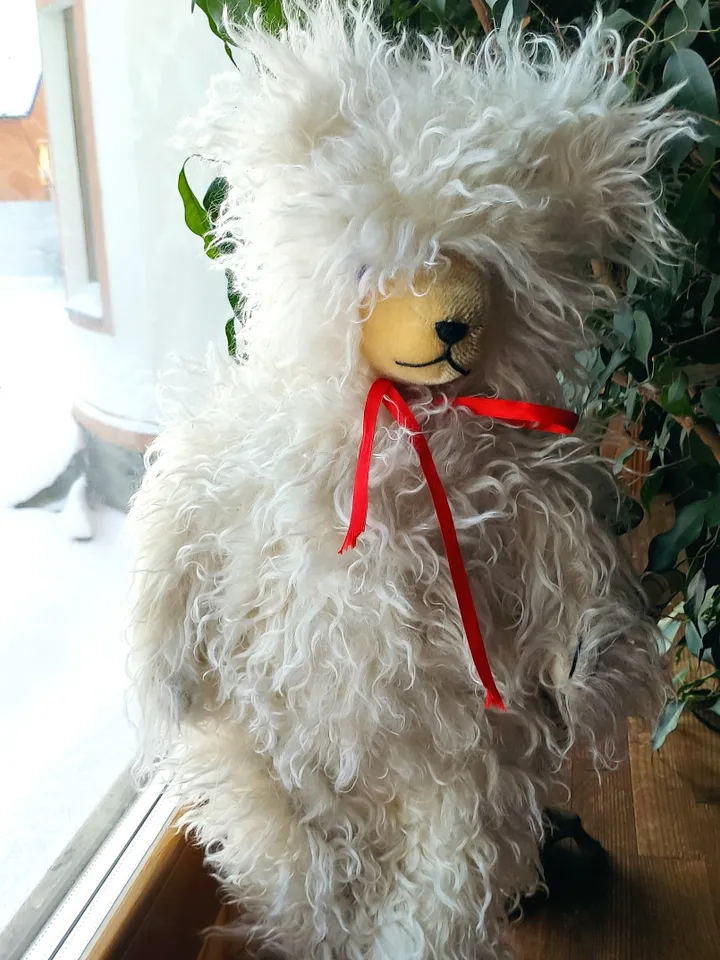 PDF Antique Style Teddy Bear Sewing  E-Pattern 24 inch (61cm)/ pattern for long pile bear, hump, hunchback/classic bear