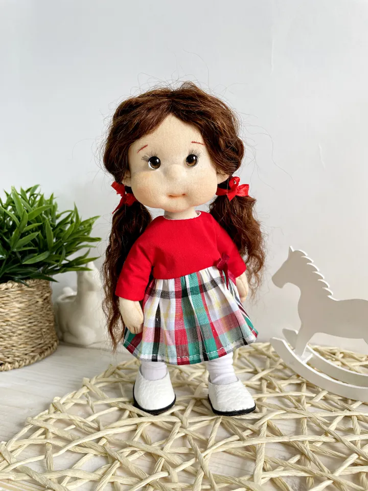 Art Doll Waldorf Doll Inspiration Handmade Textile Doll Birthday Gift for Girl