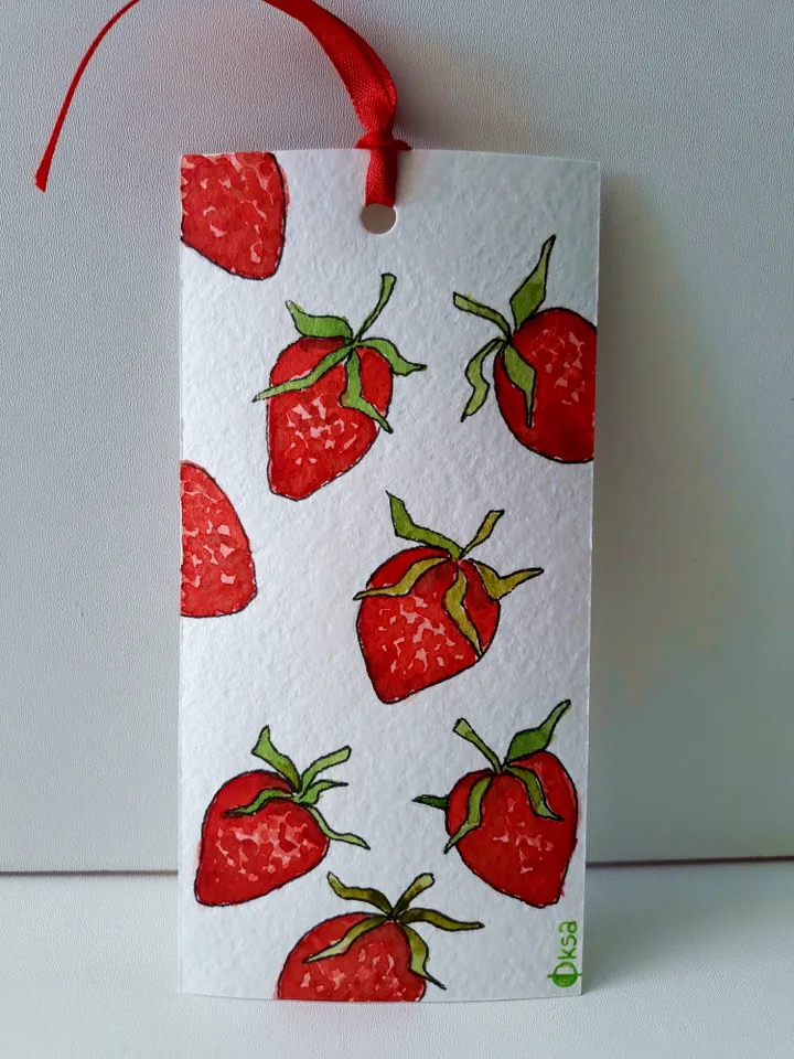 Fruits vegetables watercolor bookmarks set of 3/Handmade Watercolor Bookmark/Bookmarks for recipe book/Hostess Gift/Handmade bookmarks gift