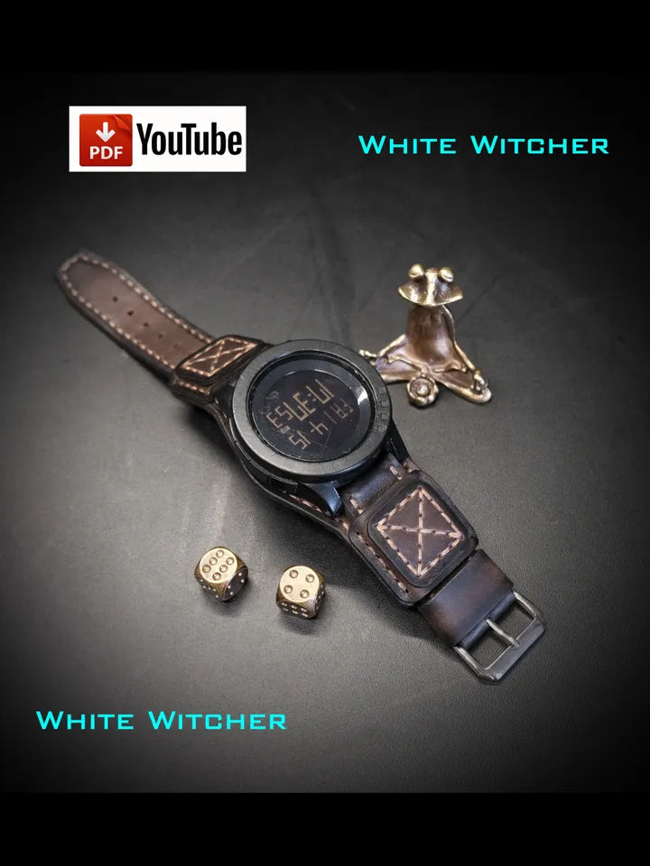 Watch strap - pdf leather pattern.OTH26