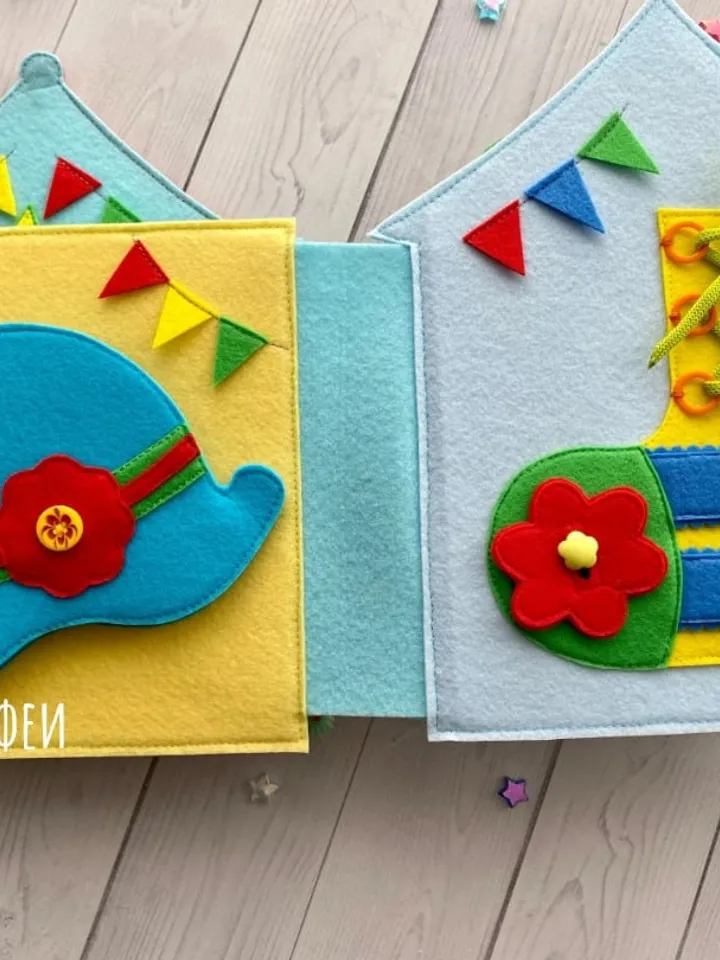 Circus Quiet book Pattern PDF, Activity Felt book pattern, Soft montessori book template, Quiet book sewing ideas for baby 1, 2, 3 year old