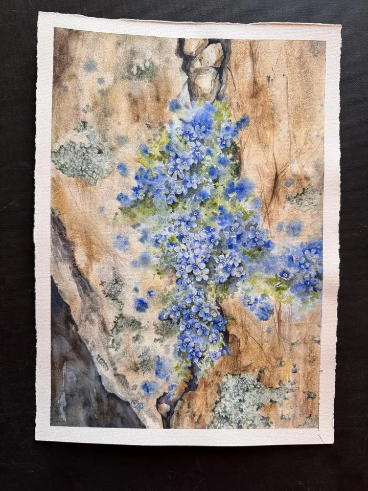 Wildflowers Original Painting Flowers Watercolor Painting Floral Original Wall Art