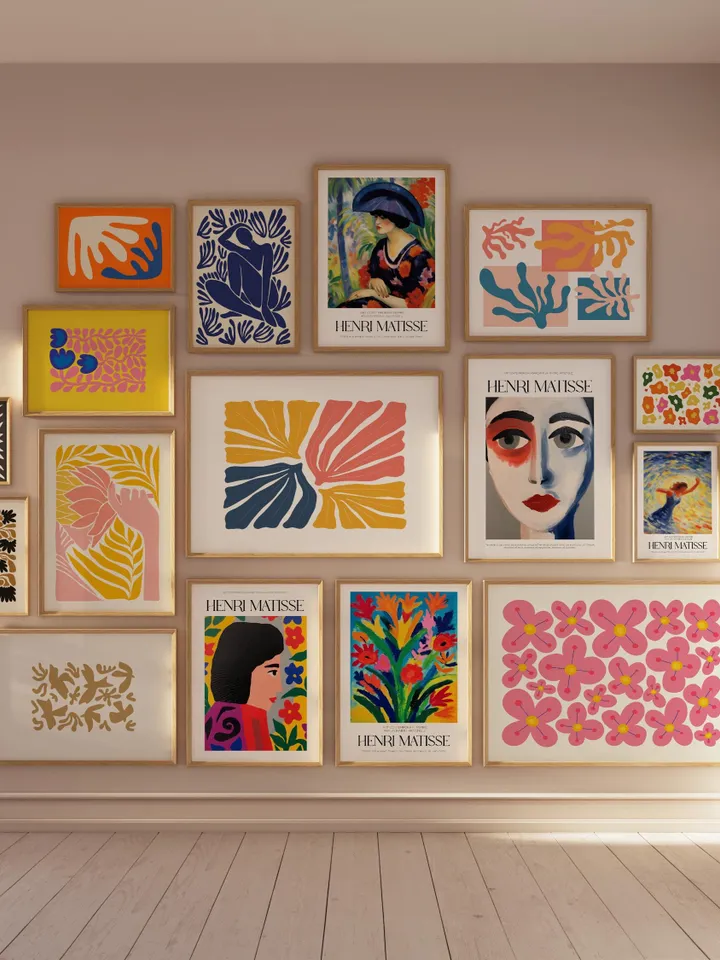 1750 Henri Matisse Select Prints | Eclectic Gallery Wall Set | Exhibition Bundle | Modern Maximalist Digital Download | Printable Wall Art