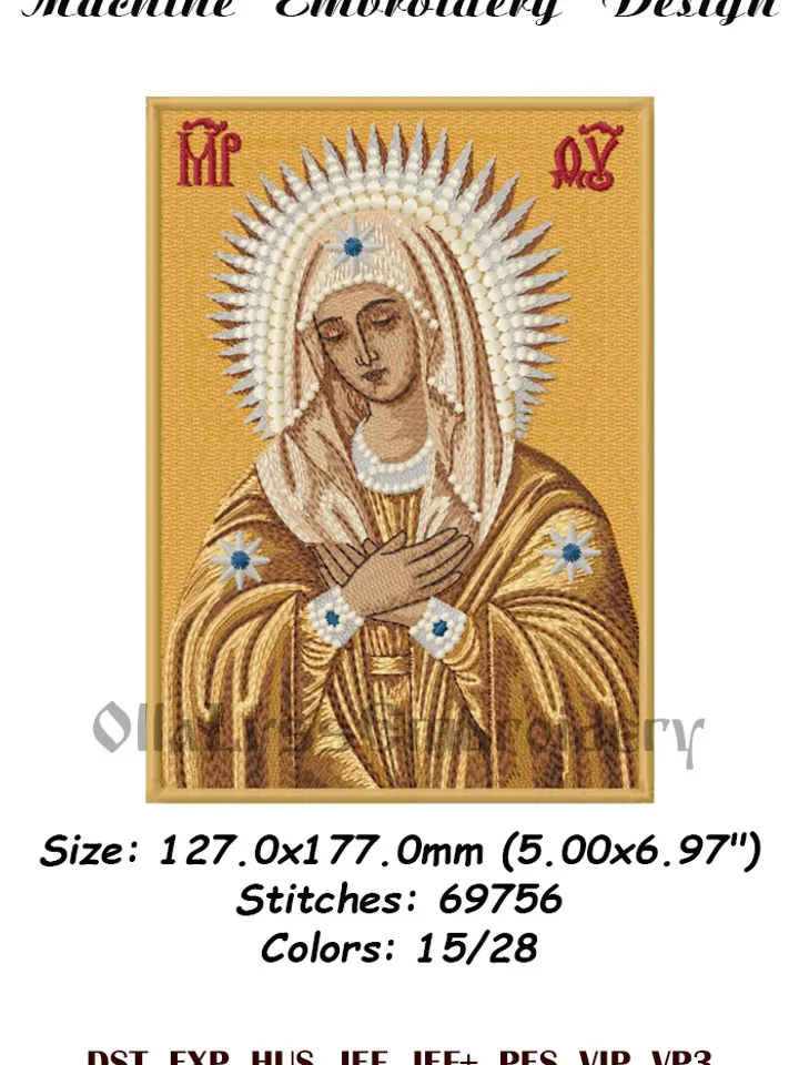 Tenderness Icon embroidery design