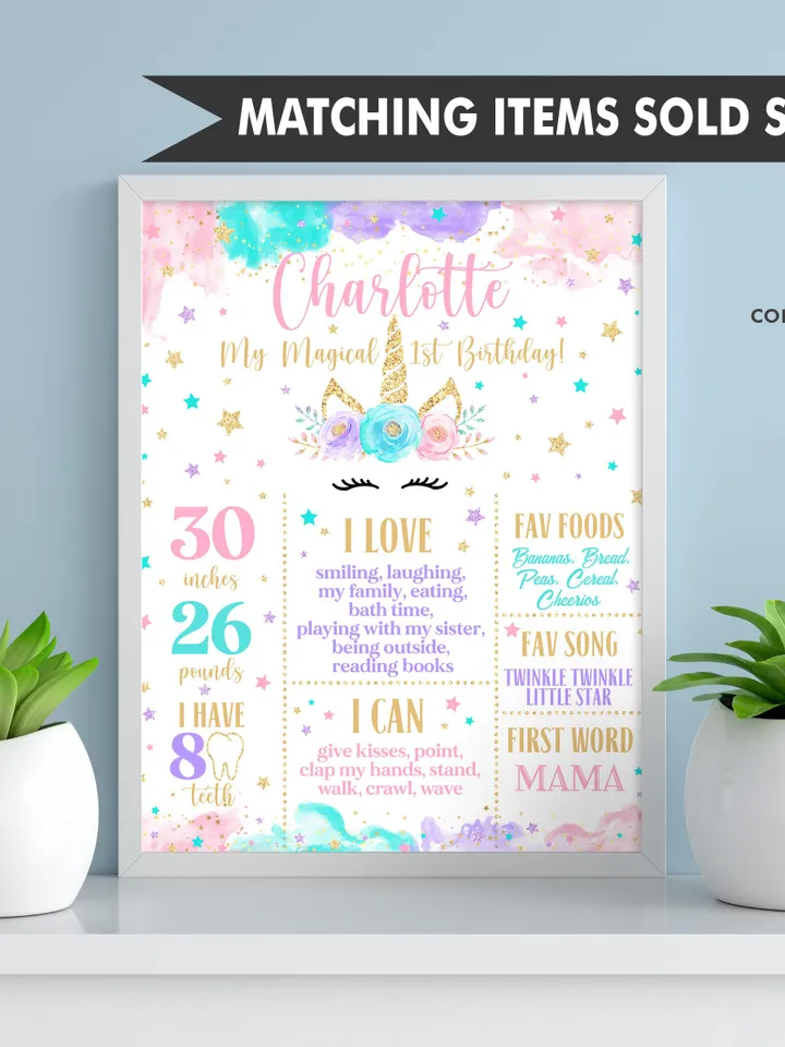 Unicorn Birthday Invitation, Unicorn Invitation, Girl Birthday Invitation Instant Download Editable Template Digital File
