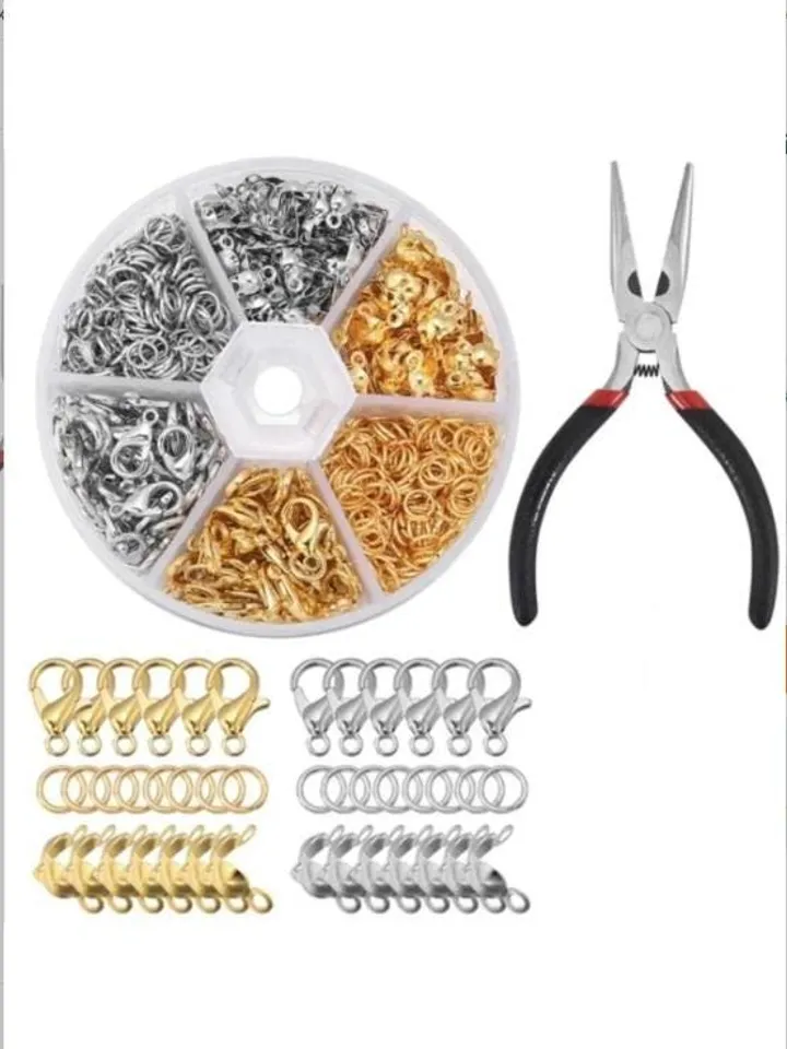 450 Piece Jewelry Materials Necklace Bracelet Jewelry Making Tools Set with Pliers