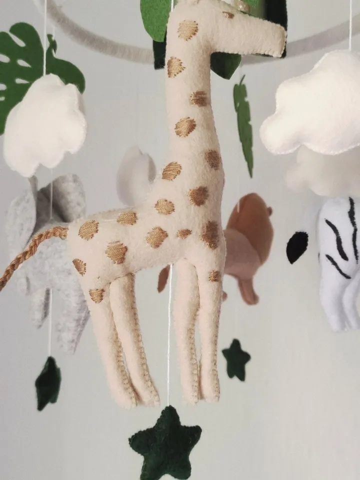 Baby mobile, crib mobile, safari mobile, neutral nursery decor