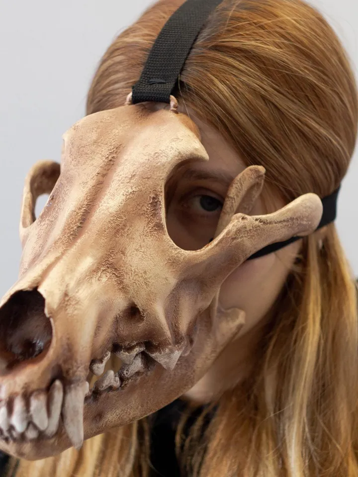 Wolf Skull Mask | animal skull mask |  | realistic wolf mask | resin skull mask | cosplay face mask | halloween scary mask | creepy mask